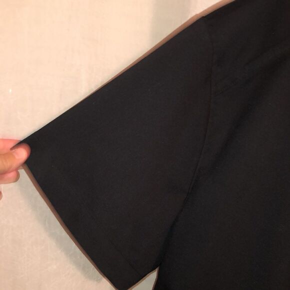 Uniform Advantage 2X Black Three Snap Front Short Sleeve Uniform Top - Picture 5 of 10